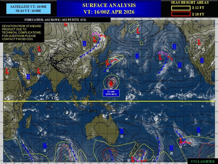 WESTERN PACIFIC: 04W(SINLAKU) CAT 3 US forecast to remain a Typhoon for the next 48h before becoming a strong extratropical storm/SOUTH INDIAN: Invest 92S//161000 UTC WESTERN PACIFIC: 04W(SINLAKU) CAT 3 US forecast to remain a Typhoon for the next 48h before becoming a strong extratropical storm/SOUTH INDIAN: Invest 92S//161000 UTC