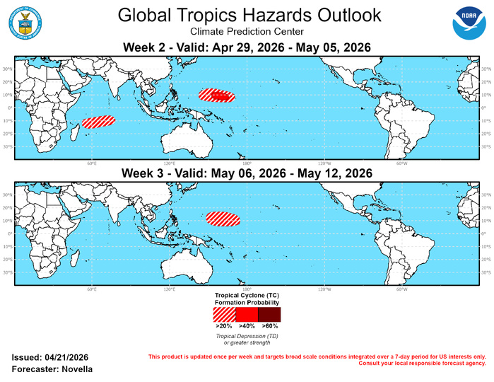 3 Week Tropical Cyclone Formation Probability//04/22/26