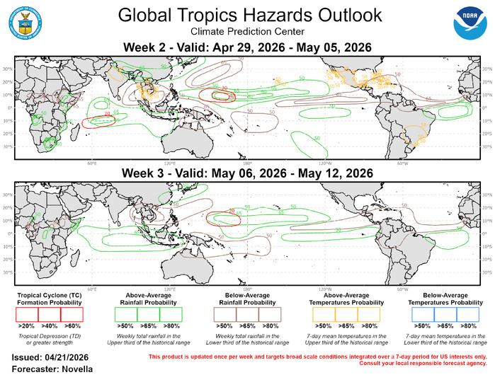 3 Week Tropical Cyclone Formation Probability//04/22/26 3 Week Tropical Cyclone Formation Probability//04/22/26