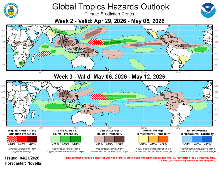 3 Week Tropical Cyclone Formation Probability//04/22/26 3 Week Tropical Cyclone Formation Probability//04/22/26