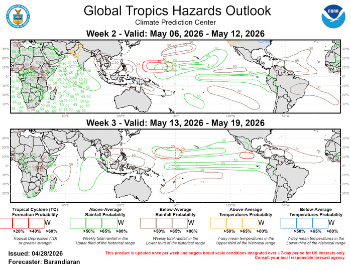 3 Week Tropical Cyclone Formation Probability//04/29/26