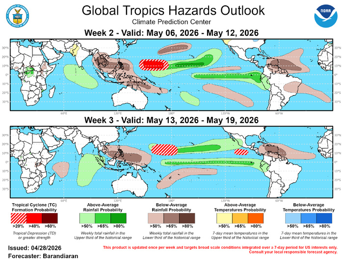 3 Week Tropical Cyclone Formation Probability//04/29/26 3 Week Tropical Cyclone Formation Probability//04/29/26