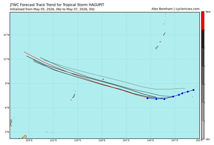 WESTERN PACIFIC: TS 05W(HAGUPIT) Environmental conditions forecast to stymie significant intensification/SOUTH INDIAN: INVEST 93S //070930 UTC