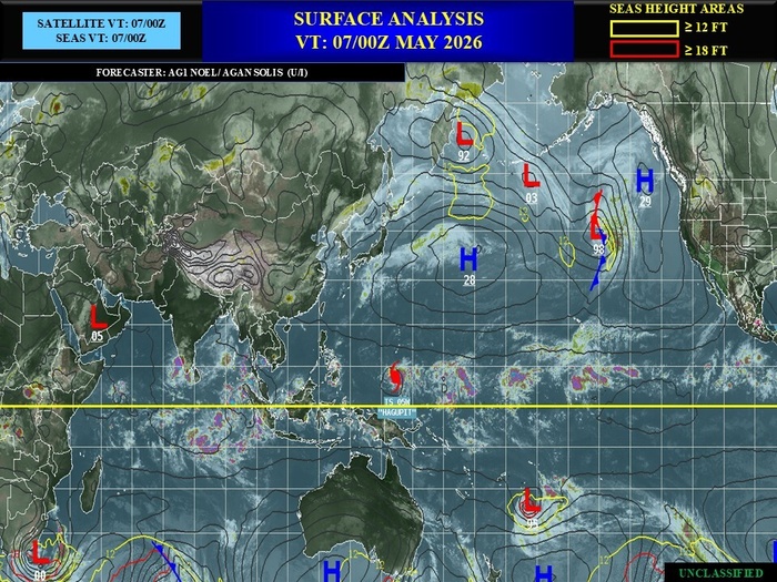 WESTERN PACIFIC: TS 05W(HAGUPIT) Environmental conditions forecast to stymie significant intensification/SOUTH INDIAN: INVEST 93S //070930 UTC WESTERN PACIFIC: TS 05W(HAGUPIT) Environmental conditions forecast to stymie significant intensification/SOUTH INDIAN: INVEST 93S //070930 UTC