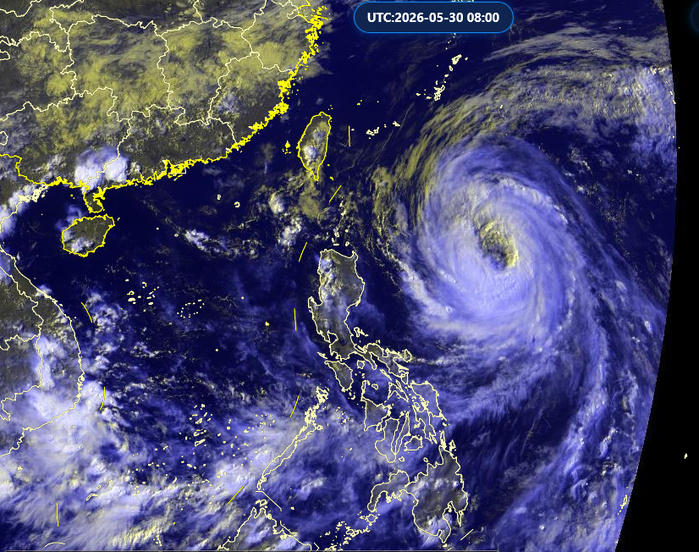 WESTERN PACIFIC:Typhoon 06W(JANGMI) forecast to peak at CAT 2 US within 36h and track very close to OKINAWA by 48h/301030 UTC / 