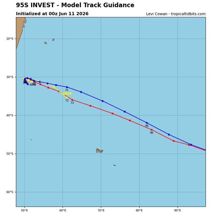 SOUTH INDIAN: Subtropical Storm 95S// 11/0900 UTC
