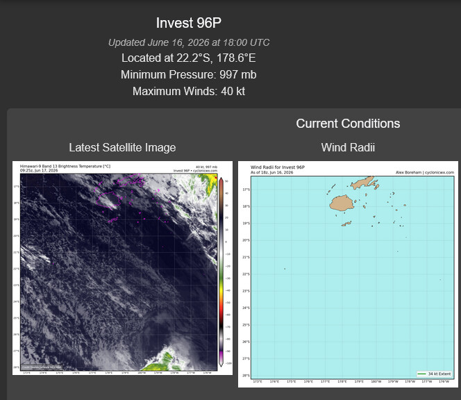 WESTERN PACIFIC: Invest 92W/ SOUTH PACIFIC: Invest 96P/3 Week Tropical Cyclone Formation Probability//17@1030 UTC 