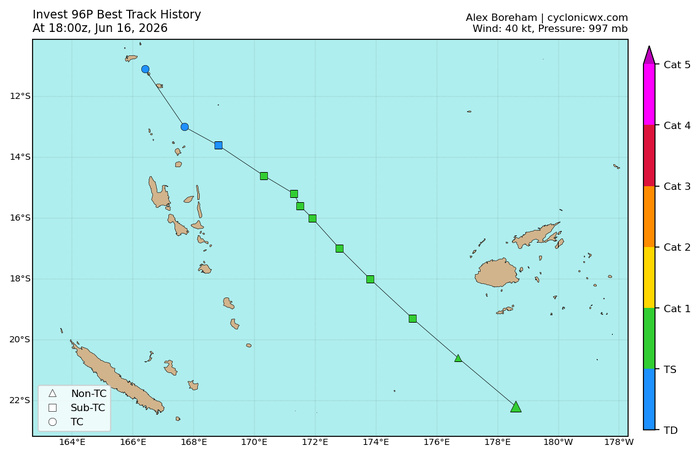 WESTERN PACIFIC: Invest 92W/ SOUTH PACIFIC: Invest 96P/3 Week Tropical Cyclone Formation Probability//17@1030 UTC 