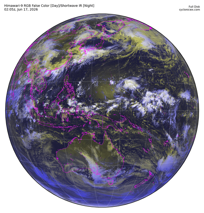 WESTERN PACIFIC: Invest 92W/ SOUTH PACIFIC: Invest 96P/3 Week Tropical Cyclone Formation Probability//17@1030 UTC 