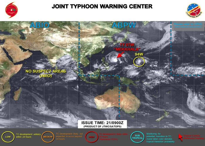JTWC IS ISSUING 6 HOURLY WARNINGS AND 3 HOURLY SATELLITE BULLETINS ON 07W JTWC IS ISSUING 6 HOURLY WARNINGS AND 3 HOURLY SATELLITE BULLETINS ON 07W