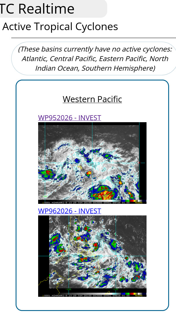 WESTERN PACIFIC: Invest 95W & Invest 96W//29@0900 UTC