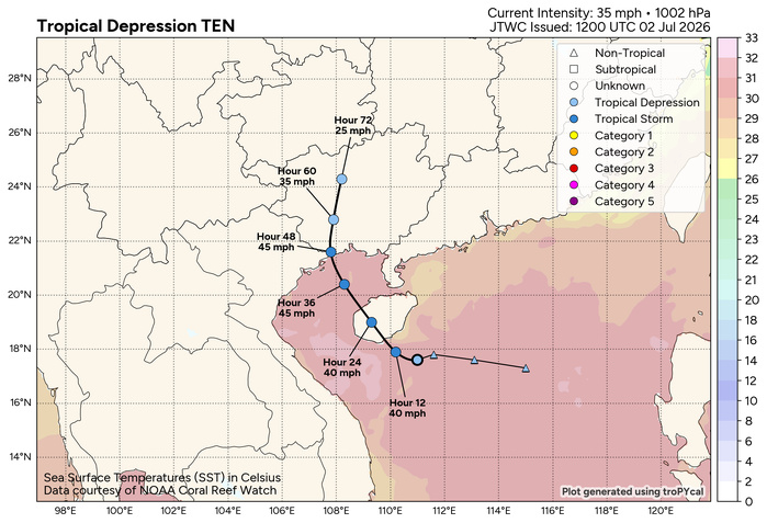 WESTERN PACIFIC: TS 09W(BAVI) RI expected next 48h to Super Typhoon Intensity/TD 10W//SOUTH PACIFIC:Invest 97P//EASTERN PACIFIC:TS 04E(DOUGLAS)//02@1800 UTC WESTERN PACIFIC: TS 09W(BAVI) RI expected next 48h to Super Typhoon Intensity/TD 10W//SOUTH PACIFIC:Invest 97P//EASTERN PACIFIC:TS 04E(DOUGLAS)//02@1800 UTC