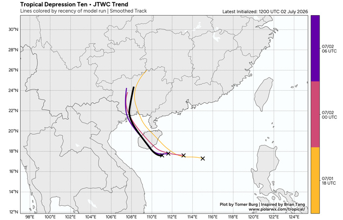 WESTERN PACIFIC: TS 09W(BAVI) RI expected next 48h to Super Typhoon Intensity/TD 10W//SOUTH PACIFIC:Invest 97P//EASTERN PACIFIC:TS 04E(DOUGLAS)//02@1800 UTC 