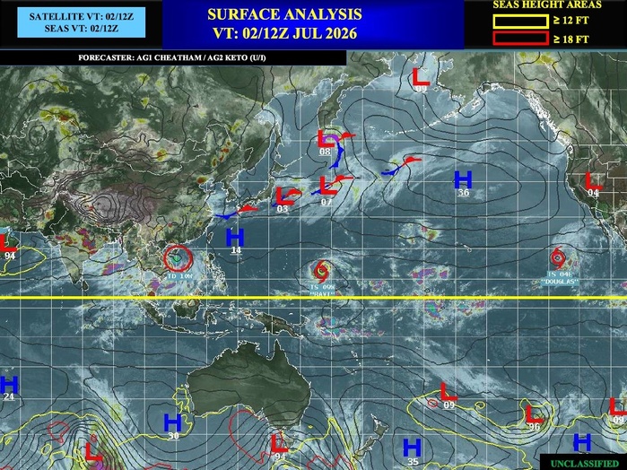 WESTERN PACIFIC: TS 09W(BAVI) RI expected next 48h to Super Typhoon Intensity/TD 10W//SOUTH PACIFIC:Invest 97P//EASTERN PACIFIC:TS 04E(DOUGLAS)//02@1800 UTC WESTERN PACIFIC: TS 09W(BAVI) RI expected next 48h to Super Typhoon Intensity/TD 10W//SOUTH PACIFIC:Invest 97P//EASTERN PACIFIC:TS 04E(DOUGLAS)//02@1800 UTC