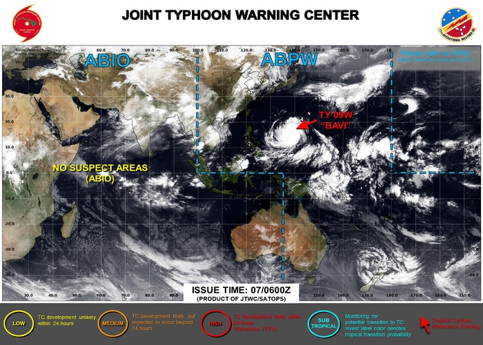 JTWC IS ISSUING 6 HOURLY WARNINGS AND 3 HOURLY SATELLITE BULLETINS ON 09W