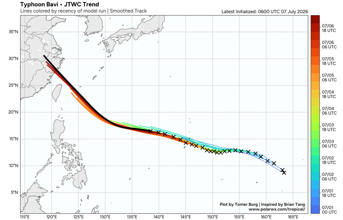 WESTERN PACIFIC: TY 09W(BAVI) CAT 4 US, ERC completed, new Peak Intensity possible next 24h/ Invest 97W//07@1030 UTC WESTERN PACIFIC: TY 09W(BAVI) CAT 4 US, ERC completed, new Peak Intensity possible next 24h/ Invest 97W//07@1030 UTC