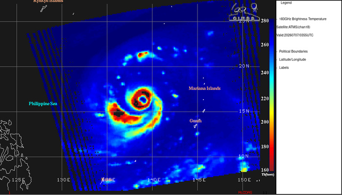 WESTERN PACIFIC: TY 09W(BAVI) CAT 4 US, ERC completed, new Peak Intensity possible next 24h/ Invest 97W//07@1030 UTC