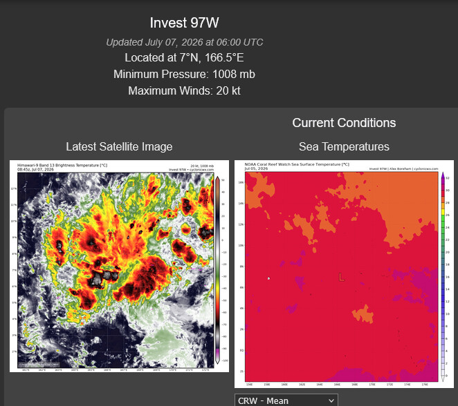 WESTERN PACIFIC: TY 09W(BAVI) CAT 4 US, ERC completed, new Peak Intensity possible next 24h/ Invest 97W//07@1030 UTC