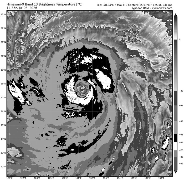 WESTERN PACIFIC: TY 09W(BAVI) peaked at STY Intensity again, now undergoing another ERC, gradually approaching the YAEYMA islands next 48h/Invest 97W//08@1700 UTC WESTERN PACIFIC: TY 09W(BAVI) peaked at STY Intensity again, now undergoing another ERC, gradually approaching the YAEYMA islands next 48h/Invest 97W//08@1700 UTC