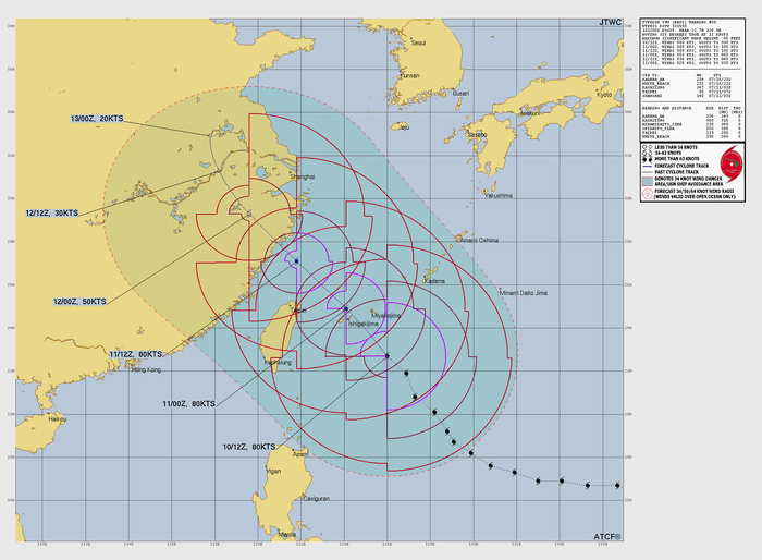 WESTERN PACIFIC: TY 09W(BAVI) CAT 1 US,with a massive circulation, forecast to track very close or over ISHIGAKI island within 12h before making landfall over WENZHOU/Invest 97W/Invest 90C/10@1530 UTC WESTERN PACIFIC: TY 09W(BAVI) CAT 1 US,with a massive circulation, forecast to track very close or over ISHIGAKI island within 12h before making landfall over WENZHOU/Invest 97W/Invest 90C/10@1530 UTC
