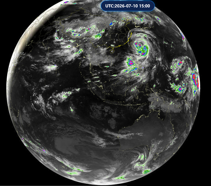 WESTERN PACIFIC: TY 09W(BAVI) CAT 1 US,with a massive circulation, forecast to track very close or over ISHIGAKI island within 12h before making landfall over WENZHOU/Invest 97W/Invest 90C/10@1530 UTC