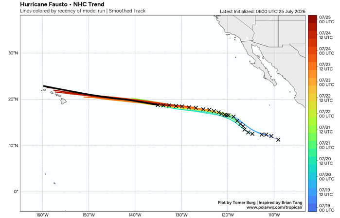 WESTERN PACIFIC: Typhoon 11W(NOUL) forecast to peak at CAT 2 US while making landfall East of HONG KONG within 12 hours/EASTERN PACIFIC: HU 06E(FAUSTO) peaks at CAT2 US/07E(GENEVIEVE) set to reach CAT 3 US by 48 hours//25@1100 UTC 