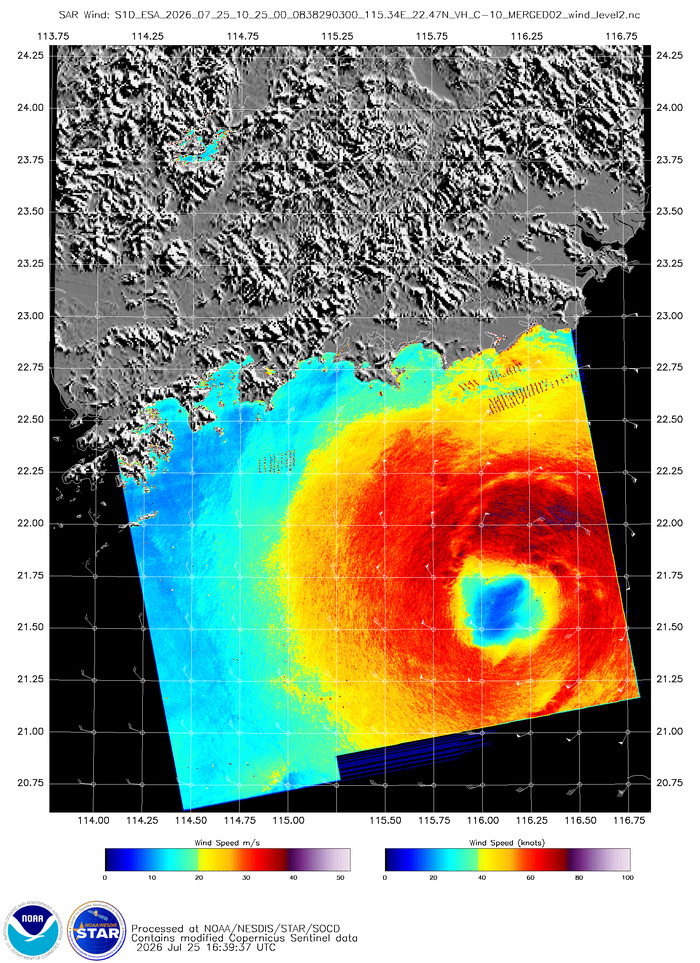 WESTERN PACIFIC: Typhoon 11W(NOUL) CAT 2 US making landfall East of HONG KONG/HU 06E(FAUSTO) CAT 2 /TS 07E(GENEVIEVE) forecast to peak at CAT 4 by 72 hours/Invest 93B//25@2130 UTC 