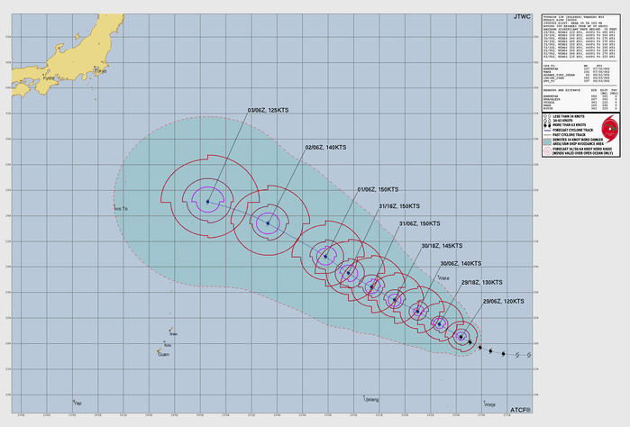 WESTERN PACIFIC: TY 12W(DOLPHIN) CAT 4 US, an ERC momentarily stopped a stunning ERI event of 80kt/24h,CAT 5 forecast within 24h/EASTERN PACIFIC: HU 07E(GENEVIEVE) still powerful//29@1130 UTC