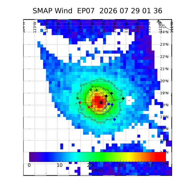 WESTERN PACIFIC: TY 12W(DOLPHIN) CAT 4 US, an ERC momentarily stopped a stunning ERI event of 80kt/24h,CAT 5 forecast within 24h/EASTERN PACIFIC: HU 07E(GENEVIEVE) still powerful//29@1130 UTC