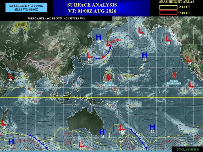 WESTERN PACIFIC: TY 12W(DOLPHIN) 3rd ERC near completion,still powerful CAT 4 US/EASTERN PACIFIC: 07E(GENEVIEVE) nicely depicted by SAR//01@1000 UTC WESTERN PACIFIC: TY 12W(DOLPHIN) 3rd ERC near completion,still powerful CAT 4 US/EASTERN PACIFIC: 07E(GENEVIEVE) nicely depicted by SAR//01@1000 UTC