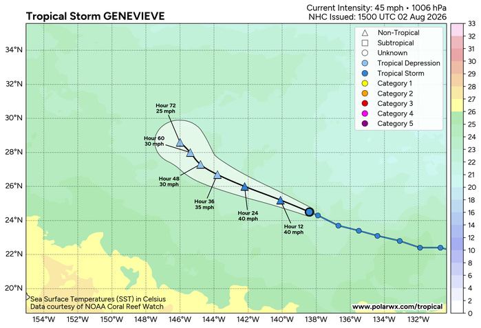 WESTERN PACIFIC: TY 12W(DOLPHIN) CAT 3 US, 4th ERC /Invest 94W/EASTERN PACIFIC: TS 07E(GENEVIEVE) //02@1830 UTC WESTERN PACIFIC: TY 12W(DOLPHIN) CAT 3 US, 4th ERC /Invest 94W/EASTERN PACIFIC: TS 07E(GENEVIEVE) //02@1830 UTC