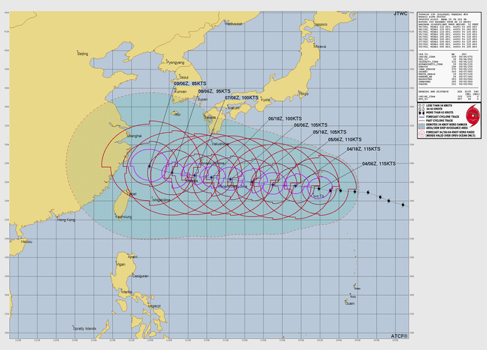 WESTERN PACIFIC: TY 12W(DOLPHIN) temporarily back to CAT 4 US with the unexpected inner core re-consolidation/Invest 94W//04@1000 UTC