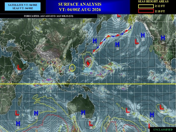 WESTERN PACIFIC: TY 12W(DOLPHIN) temporarily back to CAT 4 US with the unexpected inner core re-consolidation/Invest 94W//04@1000 UTC