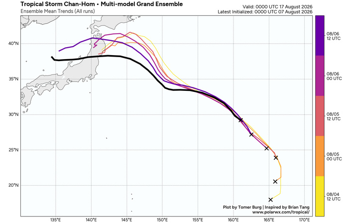 WESTERN PACIFIC: TY 12W(DOLPHIN) CAT 2 US, the pinhole eye scrapes the coast of NW OKINAWA,landfall in CHINA forecast in approx 60h/TS 14W(CHAN HOM)/Invests 97W & 98W//07@1030 UTC