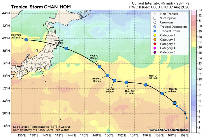 WESTERN PACIFIC: TY 12W(DOLPHIN) CAT 2 US, the pinhole eye scrapes the coast of NW OKINAWA,landfall in CHINA forecast in approx 60h/TS 14W(CHAN HOM)/Invests 97W & 98W//07@1030 UTC