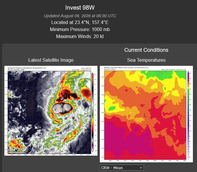 WESTERN PACIFIC: TY 12W(DOLPHIN) CAT 1 US landfall south of TAIZHOU/CHINA/TS 14W(CHAN-HOM)/TS 13W(PEILOU)/TCFA for Invest 98W//09@1030 UTC