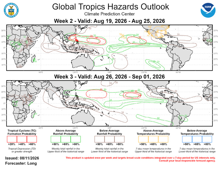 3 Week Tropical Cyclone Formation Probability//08/11/26