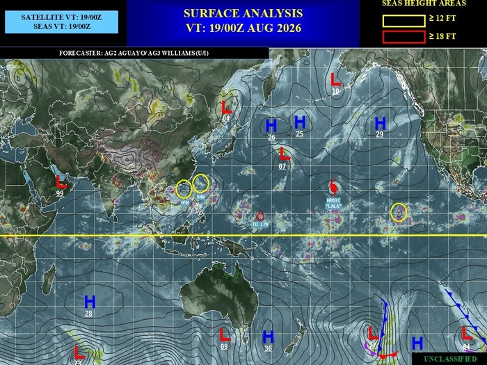 WESTERN PACIFIC: TS 17W(SAUDEL) to reach Typhoon Intensity within 48h/Invests 94W,95W,96W/CENTRAL PACIFIC: HU 01C(LALA) peaks at CAT 4 US//19@1015 UTC WESTERN PACIFIC: TS 17W(SAUDEL) to reach Typhoon Intensity within 48h/Invests 94W,95W,96W/CENTRAL PACIFIC: HU 01C(LALA) peaks at CAT 4 US//19@1015 UTC