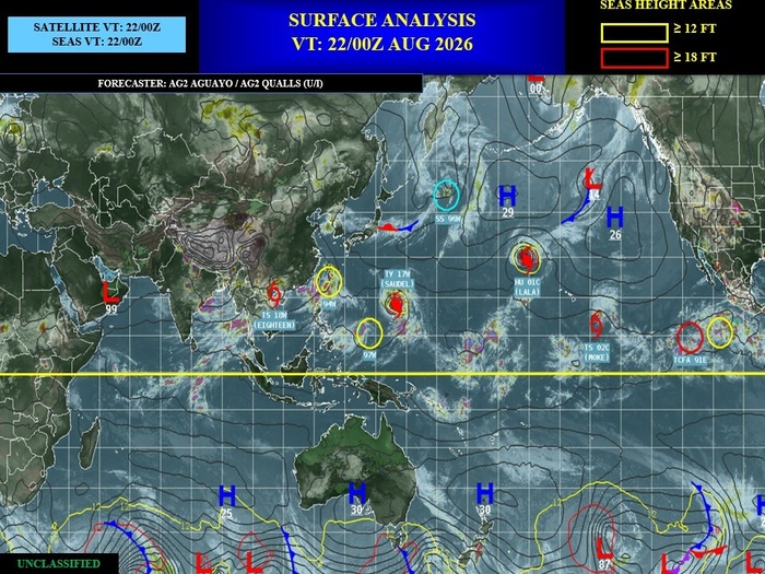 REUNION: données climatologiques du 22/08/2026