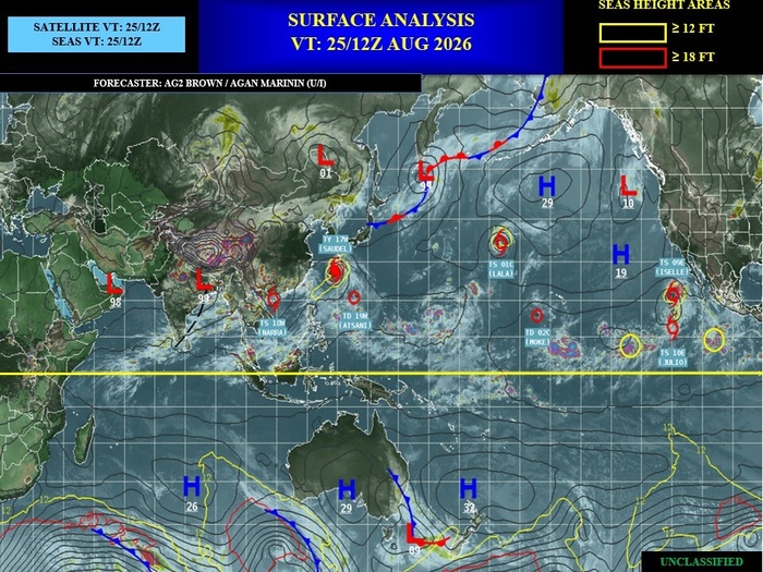 ILES SOEURS: Maurice/Réunion/Rodrigues/Agaléga/Tromelin: relevés climatologiques du 25/08/26 ILES SOEURS: Maurice/Réunion/Rodrigues/Agaléga/Tromelin: relevés climatologiques du 25/08/26