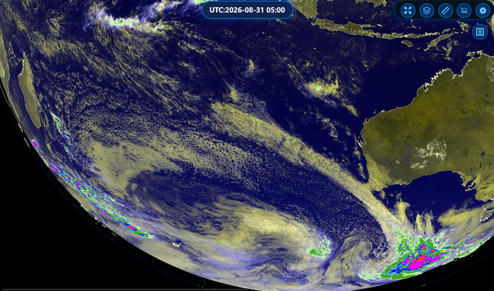 ILES SOEURS: Maurice/Réunion/Rodrigues/Agaléga/Tromelin: relevés climatologiques du 31/08/26