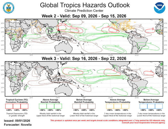 3 Week Tropical Cyclone Formation Probability//09/01/26 