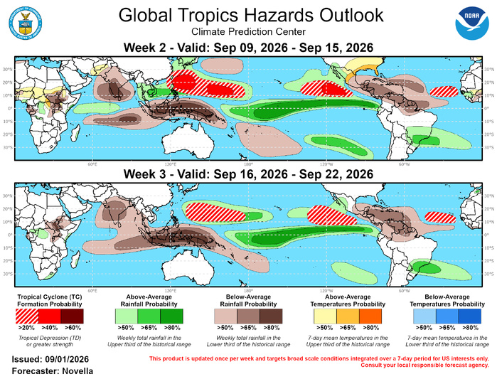 3 Week Tropical Cyclone Formation Probability//09/01/26 