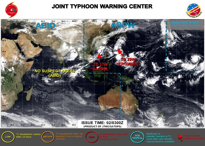 EASTERN PACIFIC: HU 11E(KARINA) CAT 4 US, SAR displays 120kt sustained winds/CENTRAL PACIFIC:HU 12E(LOWEL) CAT 3 intensifying//0902 0600UTC