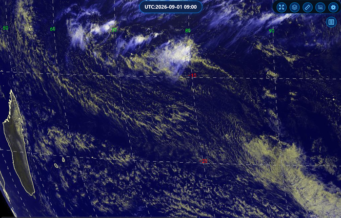 ILES SOEURS: Maurice/Réunion/Rodrigues/Agaléga/Tromelin: relevés climatologiques du 01/09/26