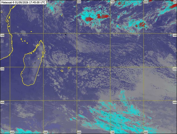 ILES SOEURS: Maurice/Réunion/Rodrigues/Agaléga/Tromelin: relevés climatologiques du 01/09/26 ILES SOEURS: Maurice/Réunion/Rodrigues/Agaléga/Tromelin: relevés climatologiques du 01/09/26