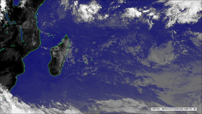 ILES SOEURS: Maurice/Réunion/Rodrigues/Agaléga/Tromelin: relevés climatologiques du 03/09/26 ILES SOEURS: Maurice/Réunion/Rodrigues/Agaléga/Tromelin: relevés climatologiques du 03/09/26
