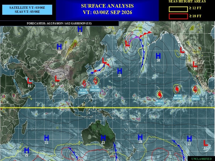 ILES SOEURS: Maurice/Réunion/Rodrigues/Agaléga/Tromelin: relevés climatologiques du 03/09/26 ILES SOEURS: Maurice/Réunion/Rodrigues/Agaléga/Tromelin: relevés climatologiques du 03/09/26