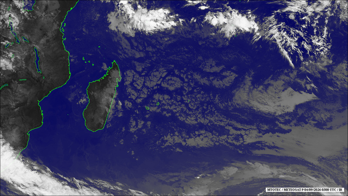 ILES SOEURS: Maurice/Réunion/Rodrigues/Agaléga/Tromelin: relevés climatologiques du 04/09/26