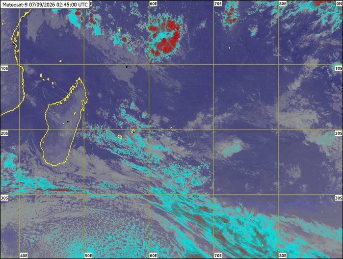 ILES SOEURS: Maurice/Réunion/Rodrigues/Agaléga/Tromelin: relevés climatologiques du 07/09/26 ILES SOEURS: Maurice/Réunion/Rodrigues/Agaléga/Tromelin: relevés climatologiques du 07/09/26